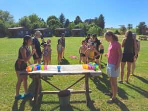 vodní zábava na táboře Čimelice