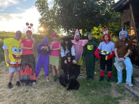 vedoucí v maskách Čimelice