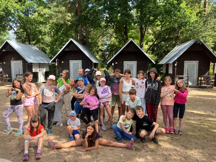 taneční oddíl na letním táboře