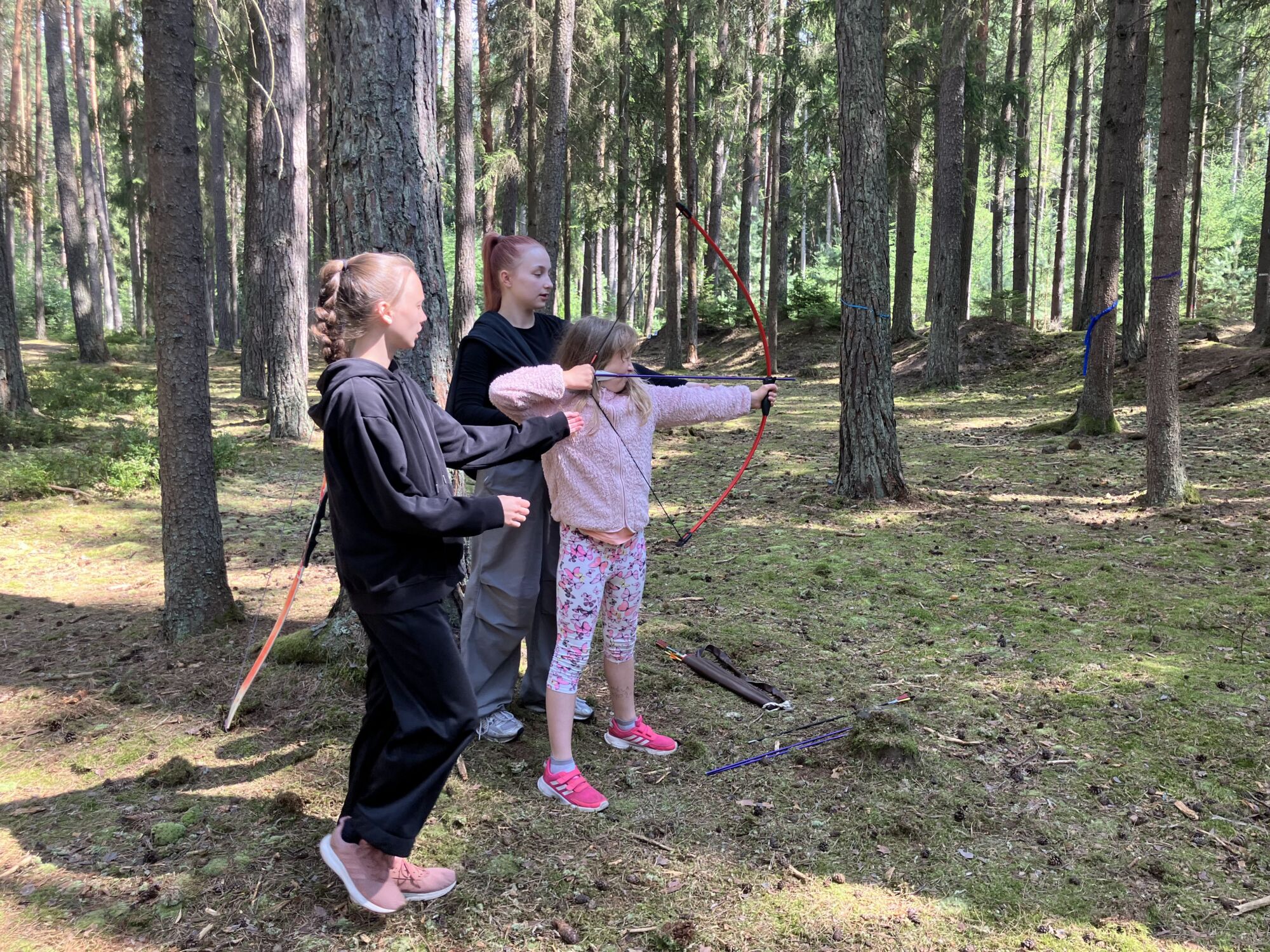 lukostřelba na letním táboře